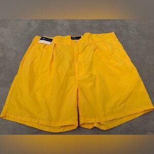 Vintage 90s Ralph Lauren Cotton Chino Golf Shorts Yellow